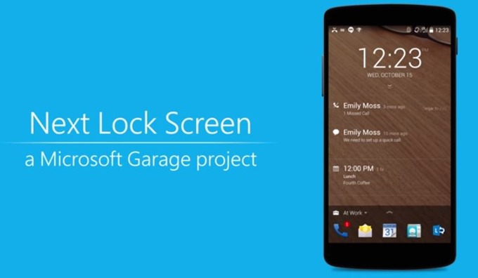 マイクロソフトのandroid向けロック画面 Next Lock Screen がアップデート メッセージ通知や音楽操作も可能に