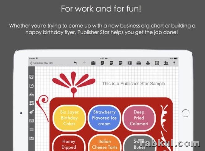 Ipadでチラシやカード制作 Publisher Star Hd などが無料に Iphone Ipadアプリセール 17 12 29
