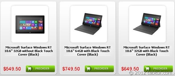 マイクロソフト「Surface」が、海外ショップで予約開始！549.50ドル～