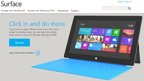マイクロソフト、「Surface」を日本で発売予定へ（時期は未定）