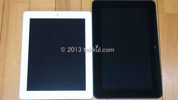 Latitude 10 レビュー 01 | iPad 3 とサイズ・厚みの見た目を比較した感想