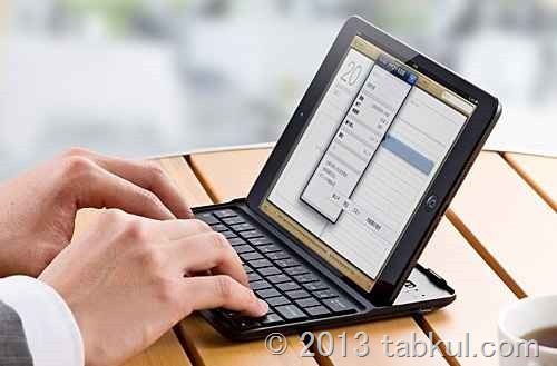 iPad mini 専用カバー型キーボード「400-SKB041」登場、スリープにも対応