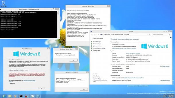 Windows 8.1 build 9385の画像と動画がリーク
