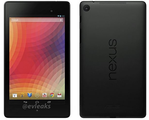 第2世代Nexus 7、前背面（エンボスなし）のプレス画像が流出か