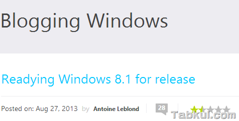 『Windows 8.1』、OEMパートナー向けに配布開始