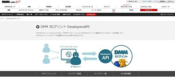 DMM.com、「DMM 3Dプリント」用APIの提供開始