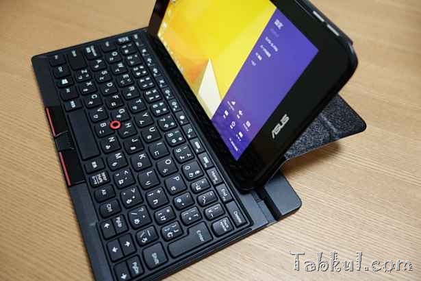 wisers製VivoTab Note 8用ケース、ThinkPad Tablet 2 Bluetoothキーボードで使えるか