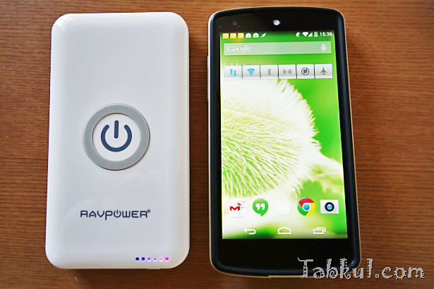 モバイルバッテリー『RAVPower』で「Qi」＋「USB」同時給電を試す