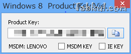 Windows 8/8.1のプロダクトキー確認ソフト「Windows 8 Product Key Viewer」を試す