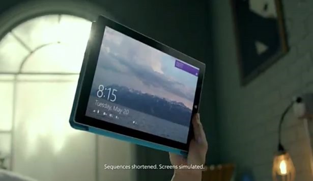 Microsoft、Surface Pro 3 のTV向け動画を公開