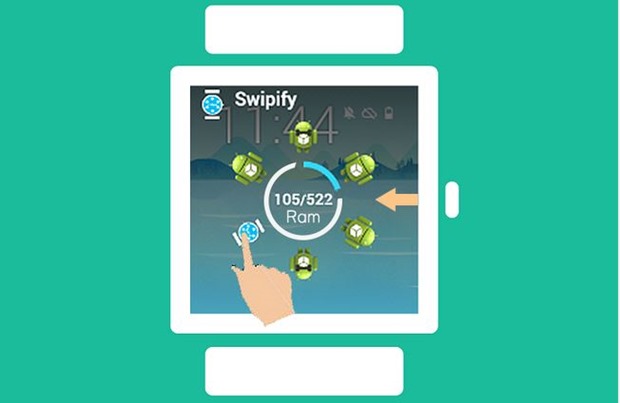 最近使ったアプリ機能付きAndroid Wearランチャー『Swipify』登場―スマートウォッチ