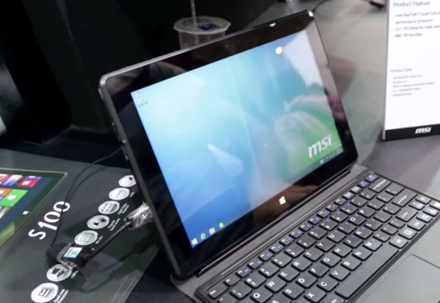 キーボード付10型Windowsタブレット『MSI S100』のハンズオン動画
