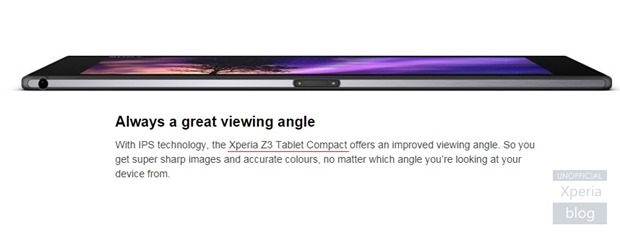 『Xperia Z3 Tablet Compact』の文字がZ2 Tablet製品ページに一時掲載される