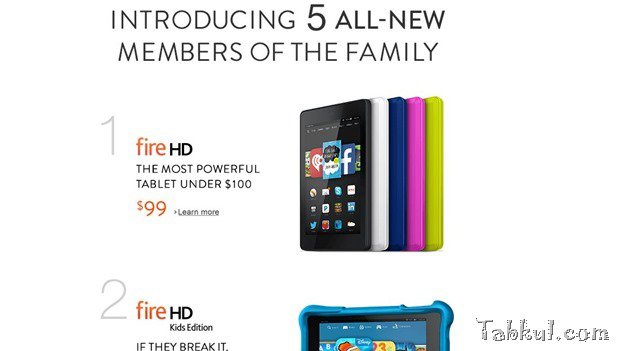 Amazon、最新Kindleタブレット5機種を発表―価格99ドル～