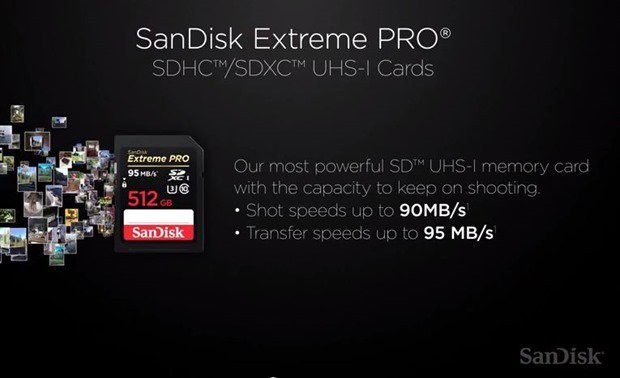 SanDisk、世界初512GBのSDカード「Extreme PRO SDXC UHS-I」発表―価格ほか