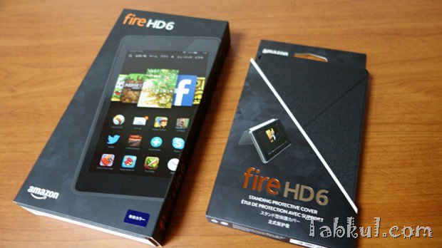 6型『Amazon Fire HD 6タブレット』と専用カバー購入、開封レビュー／初代Kindle Fire HDとサイズ比較