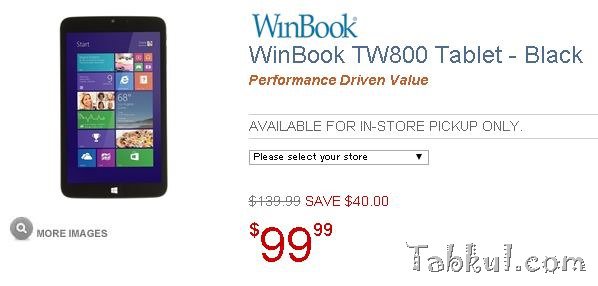 フルサイズUSB搭載8型Windows『WinBook TW800』が僅か99ドルで販売される