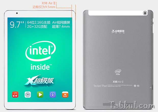 約1.76万円のRetina／2.16GHz『TECLAST X98 Air II』発表―Android/Windows対応、「HP 10 Plus」とスペック比較