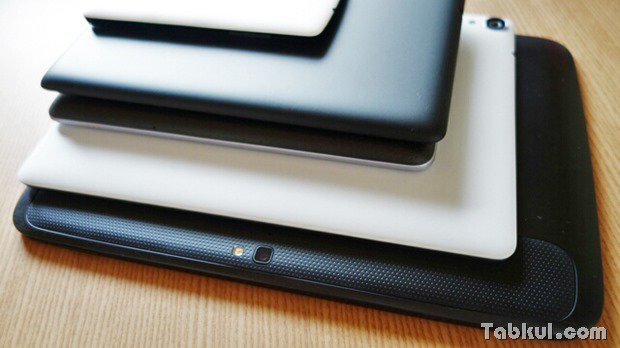 Nexus 9 購入レビュー01、Nexusシリーズ4機種と見た目のサイズ比較