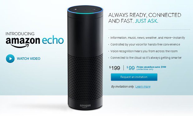 音声アシスタント搭載スピーカー『Amazon Echo』発表、ノークリック注文への布石か