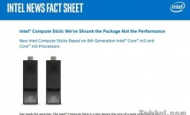 Intel、USB増設したCore m3/m5版スティックPC『Compute Stick』発表―価格・発売日