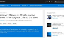 『Windows 10』アクティブ端末が3億台を突破、無償アップグレードは7/29まで