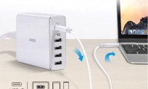 Anker PowerPort+ 5 USB-C Power Deliveryのホワイトモデル発売、新MacBookも充電可能