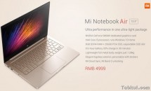 Xiaomi Mi Notebook Air 13.3発表、デュアルSSDなどスペック・価格 #MacBook 対抗モデル