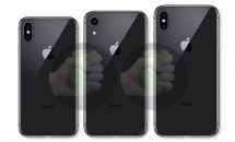 iPhone(2018)全3モデルのレンダリング画像リーク、設計図サイズも