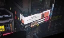 Google Pixel 4と発表会をタイムズスクエアで告知