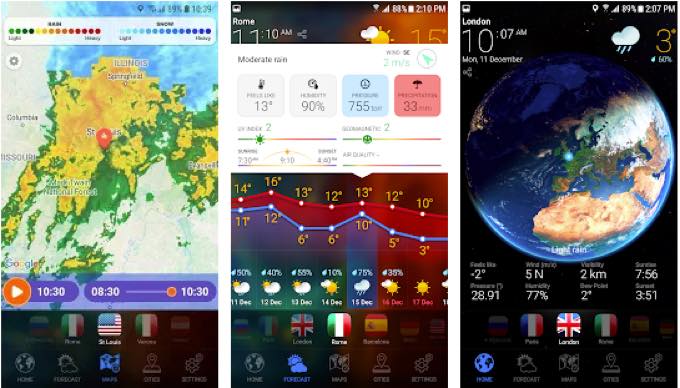 Android app com weathernowapp paid