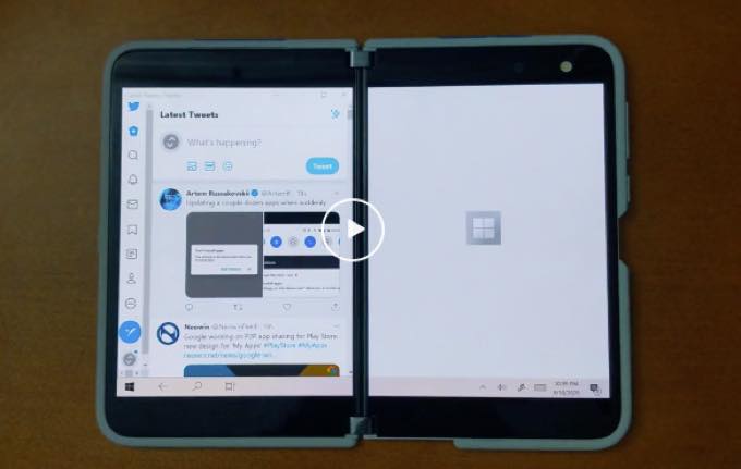 Surface Duo Windows 10 duetDisplay