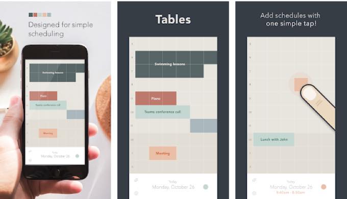 Android app com saltycrackers tables