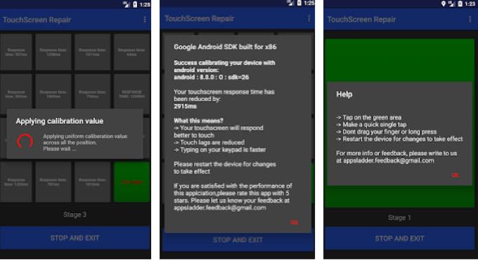Android app com appsladder touchscreenrepair pro