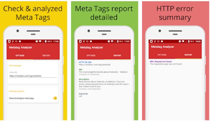 Android app om webserveis app metatagtools