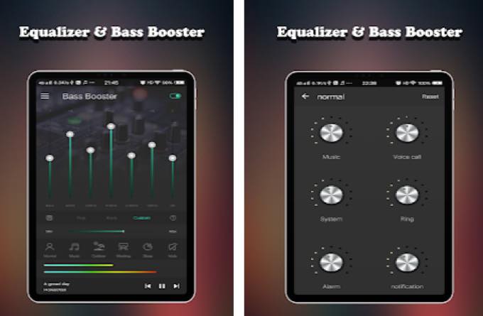 Android app equalizer bassbooster musicplayer theme pro