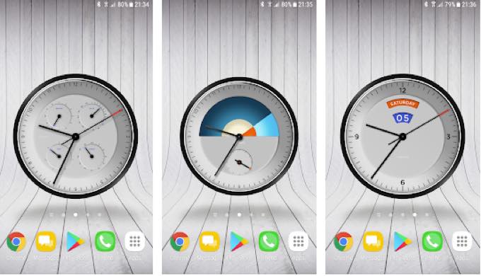 Android app com wallpaperclockpro