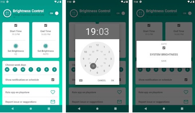 Android app com lightstar brightnesscontrol