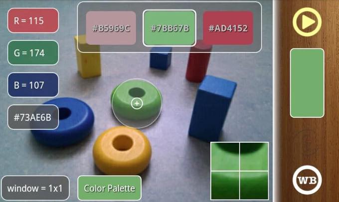 Android app com vistechprojects colormeter