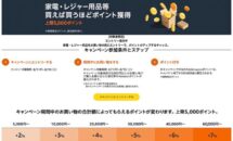 アマゾン、家電・レジャー用品など購入で上限5000円相当ポイント還元中